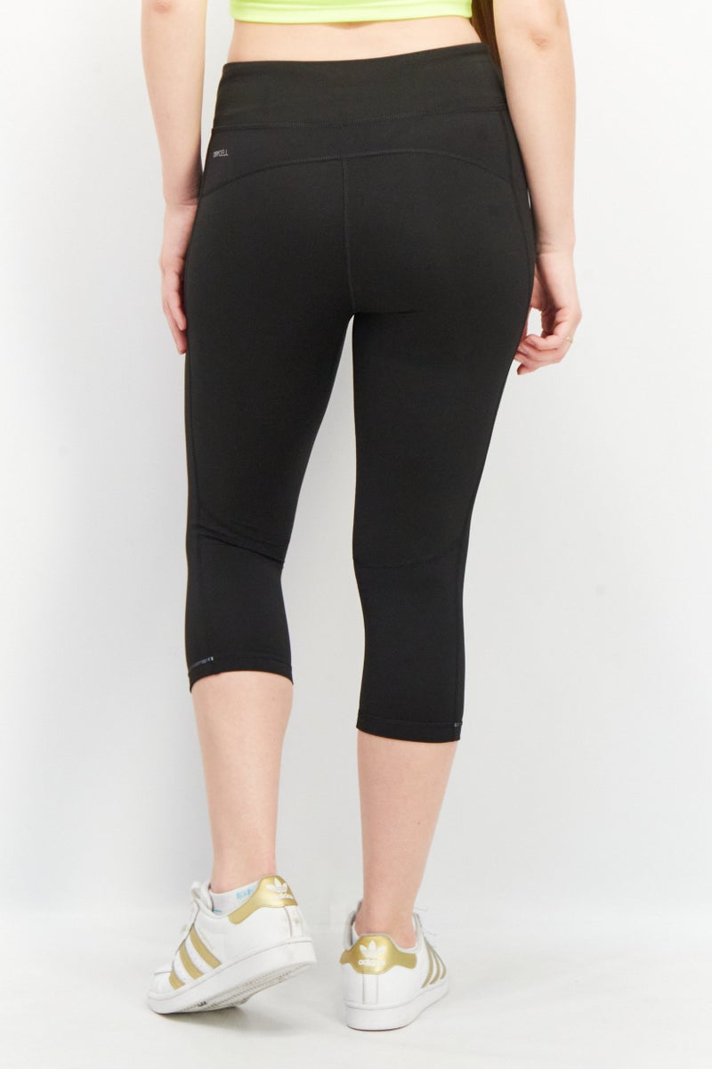 PUMA ملابس رياضية نسائية ضيقة للجري 3/4 الأساسية، سوداء - Image 2